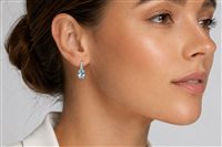 Orecchini Comete Donna in Oro Acquamarina 3 Ct ORB 765 - ORB 765